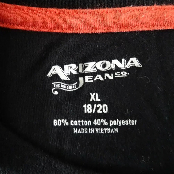 Arizona Jean I Need More Space Monkey T-Shirt Boys Size XL 18 20 Black Short Slv - Picture 3 of 3